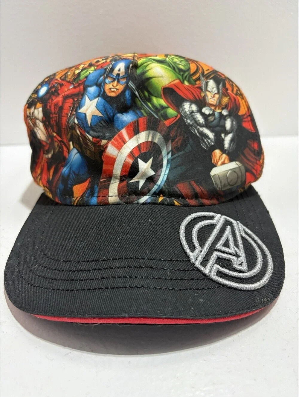 Marvel Avengers Kids Baseball Hat - Black Snap Back